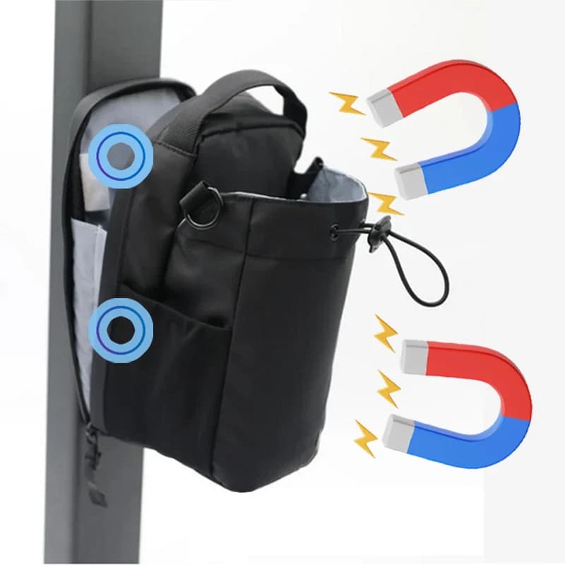 Gymbag – Magnetyczna Torba na Siłownię | 3 Magnesy | Kieszeń na Butelkę i Telefon