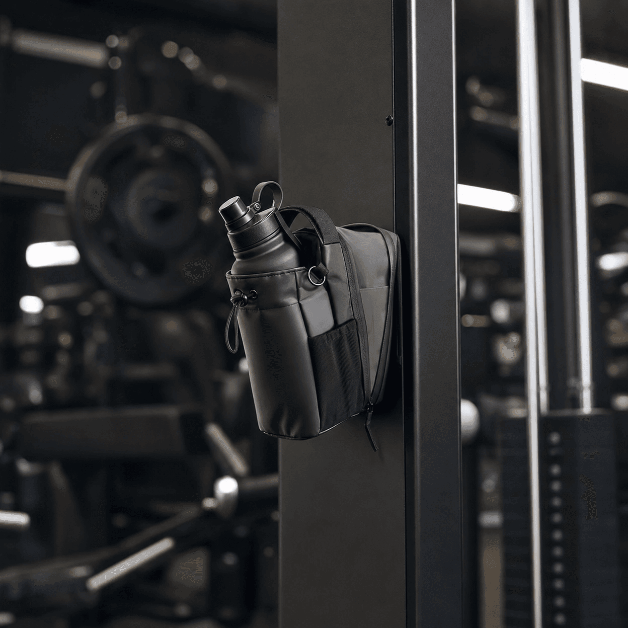Gymbag – Magnetyczna Torba na Siłownię | 3 Magnesy | Kieszeń na Butelkę i Telefon