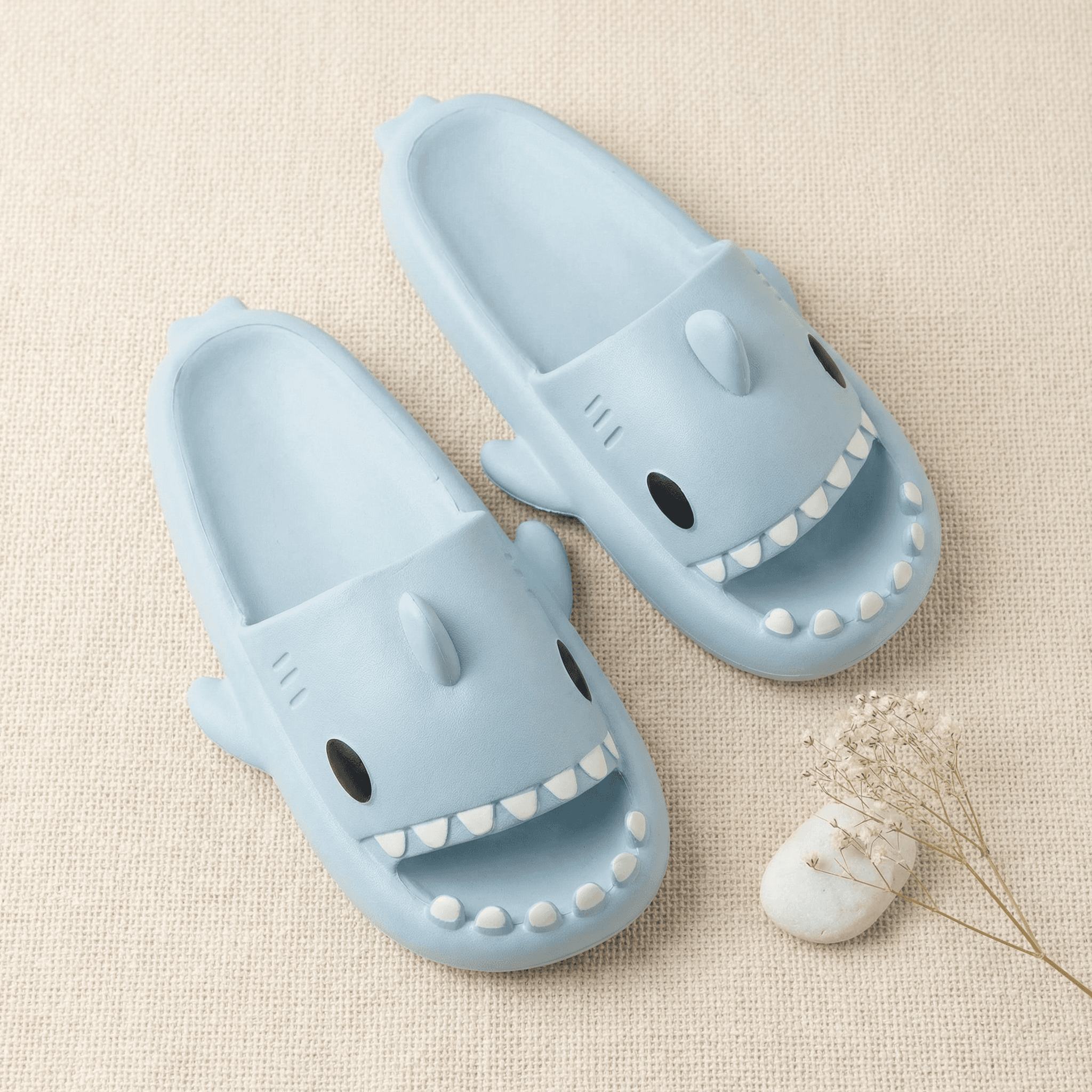 Klapki Gryzaczki - Klapki w kształcie rekina | Miękkie EVA | Rozmiary 30-45